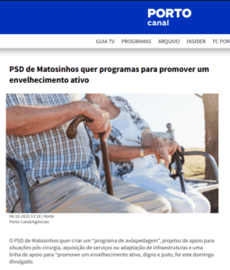 PSD de Matosinhos quer programas para promover um envelhecimento ativo